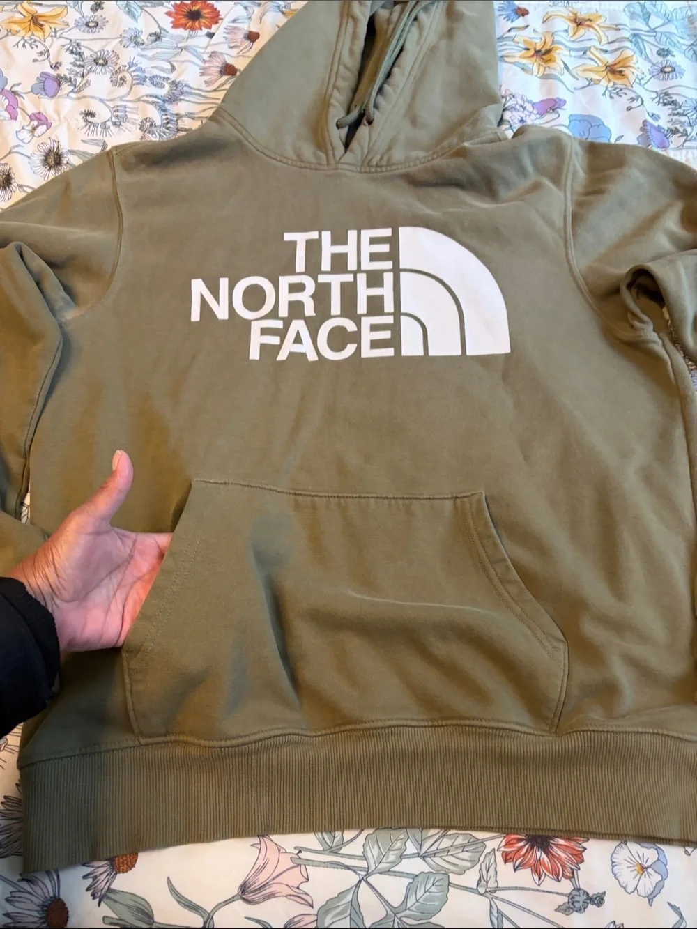 The North Face Men's Olive Logo Pullover Hoodie
